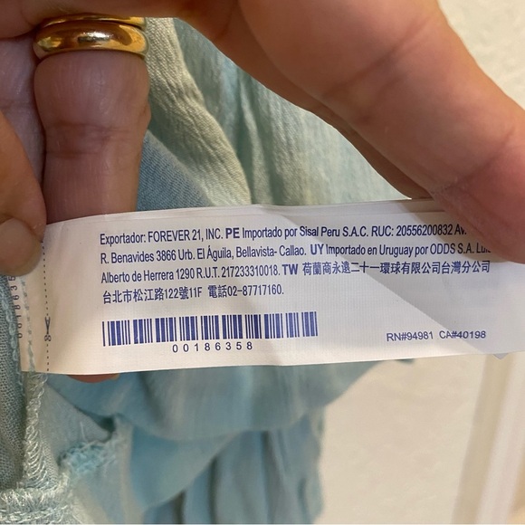 NWT Forever 21 mint top long sleeves - Picture 6 of 8